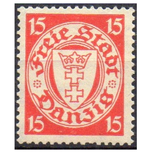 WMG 1925 Fi. 208w ** Wydanie obiegowe Herb w owalu - znaczek pocztowy za 15 Pf