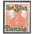 WMG 1920 Fi. 29II ** Wydanie prowizoryczne znaczek za 3 Mk