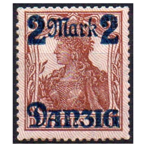 WMG 1920 Fi. 28 III ** Wydanie prowizoryczne znaczek 2Mk