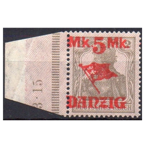 WMG 1920 Fi. 30 IV ** Wydanie prowizoryczne znaczek o nominale  5 Mk