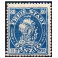 WMG 1921 Fi. 59 ** Proklamacja WMG znaczek pocztowy za 80 Pf