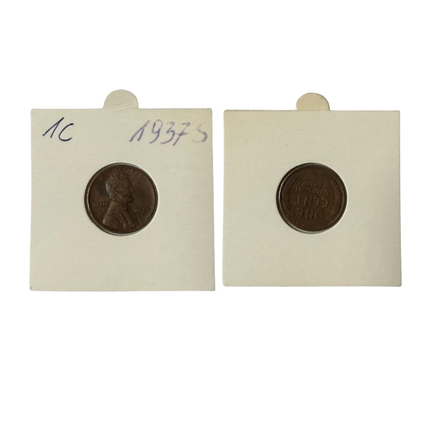 USA 1 cent 1937 D