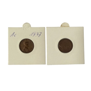 USA 1 cent 1937 P