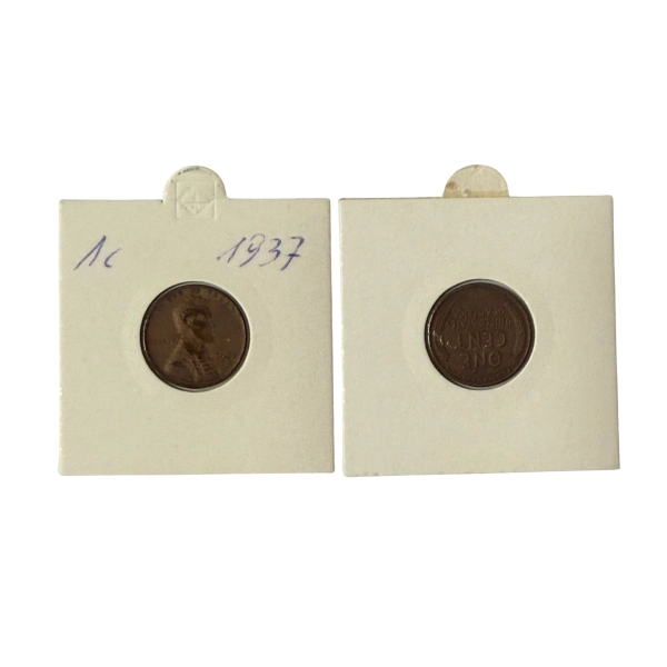 USA 1 cent 1937 P