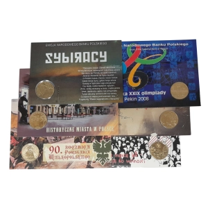 2 złote 2008 NG zestaw 12 monet kolekcjonerskich w blistrach Nordic Gold