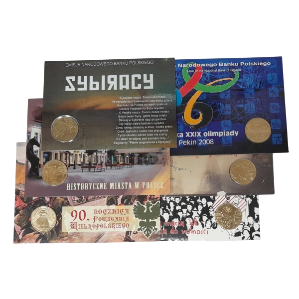 2 złote 2008 NG zestaw 12 monet kolekcjonerskich w blistrach Nordic Gold