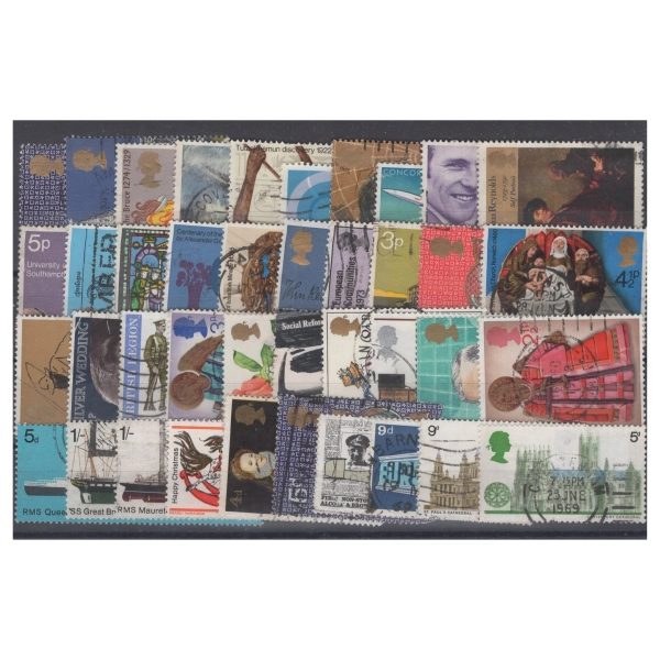 Pakiet Wielka Brytania 40 znaczki kasowane[206]