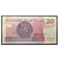 Banknot Polska 20 zł 2016 UNC 15 września