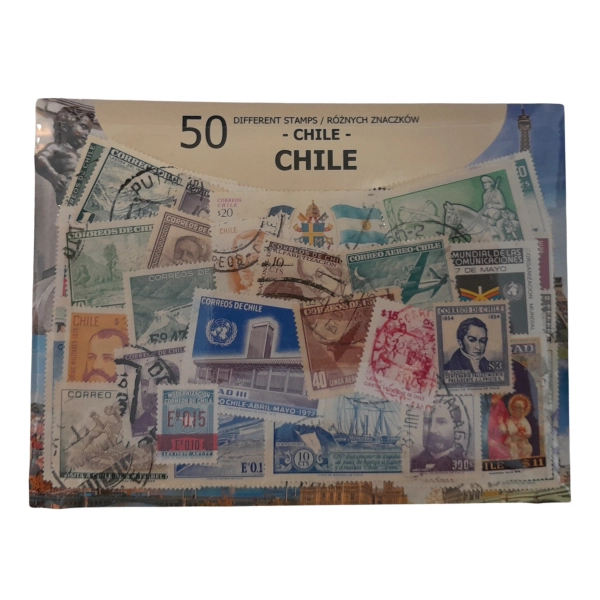 Pakiet 50 znaczków pocztowych - CHILE