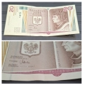 2015 20 zł banknot kolekcjonerski Długosz - bez etui i folderu lekko zagięty