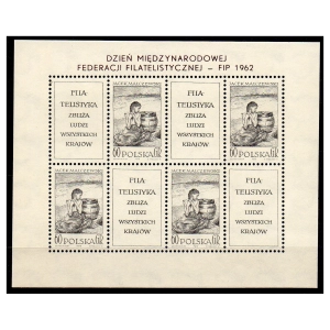 1962 Fi. blok 34 **  Dzień Międzynarodowej Federacji Filatelistycznej FIP 1962