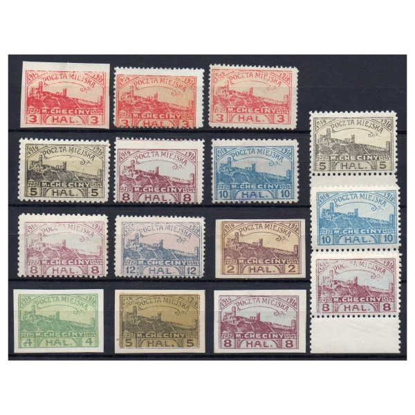 Chęciny 1919 **/* wydanie fantazyjne znaczki pocztowe