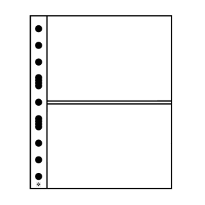Karta strona A4 Grande 2C na banknoty 216x150 mm przezroczysta Leuchtturm 1 sztuka