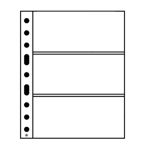 Karta strona A4 Grande 3C na banknoty 216x98 mm przezroczysta Leuchtturm 1 sztuka