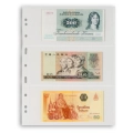 Karta strona A4 Grande 3C na banknoty 216x98 mm przezroczysta Leuchtturm 1 sztuka