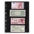 Karta strona A4 Grande 4S na banknoty 216x72 mm czarna Leuchtturm 1 sztuka