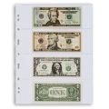 Karta strona A4 Grande 4C na banknoty 216x72 mm przezroczysta Leuchtturm 1 sztuka