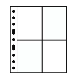 Karta strona A4 Grande 2CT na pocztówki 106x150 mm przezroczysta Leuchtturm 1 sztuka