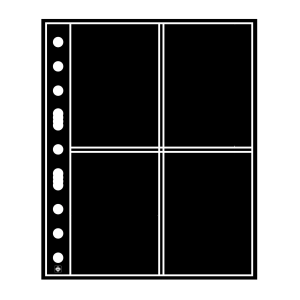 Karta strona A4 Grande 2ST na pocztówki 106x150 mm czarna Leuchtturm 1 sztuka