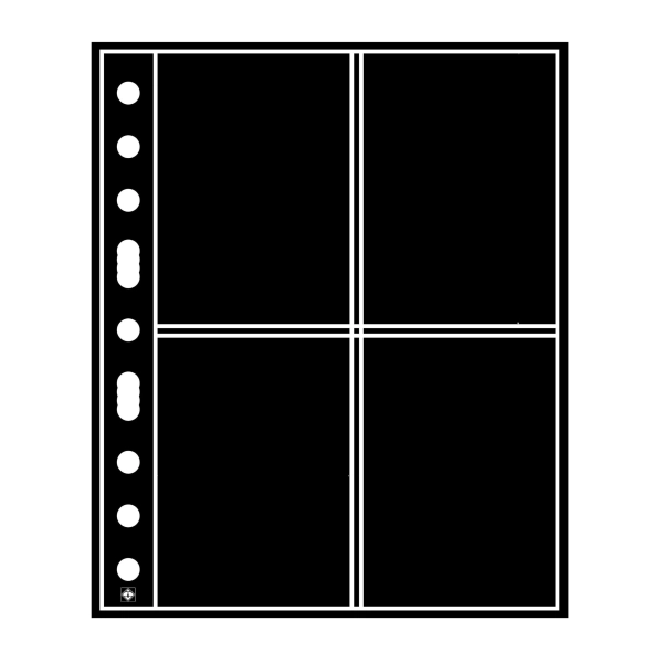 Karta strona A4 Grande 2ST na pocztówki 106x150 mm czarna Leuchtturm 1 sztuka