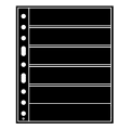 Karta strona A4 Grande 6S na znaczki bilety 216x46 mm czarna Leuchtturm 1 sztuka