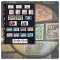 Karta strona A4 Grande 7S na znaczki  216x38 mm czarna Leuchtturm 1 sztuka