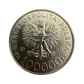 100000 zł 1990 Solidarność Typ A w kapslu intercept 