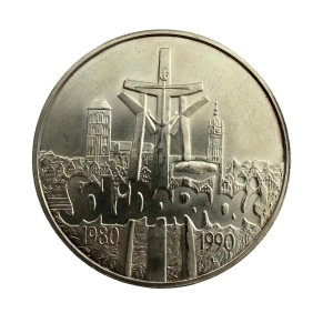 100000 zł 1990 Solidarność Typ A w kapslu intercept 