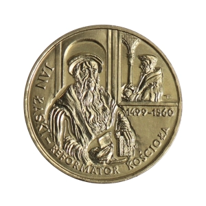2 zł NG 1999 - Jan Łaski w kapslu ochronnym