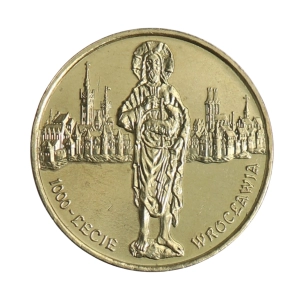 2 zł NG 2000 -1000 Lat Wrocławia w kapslu ochronnym