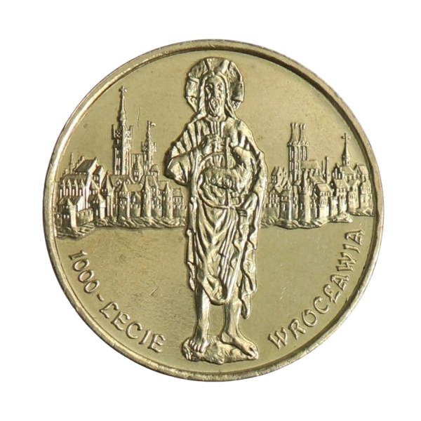 2 zł NG 2000 -1000 Lat Wrocławia w kapslu ochronnym