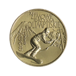 2 zł NG 1998 - Igrzyska Olimpijskie - Nagano w kapslu ochronnym