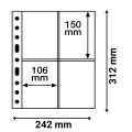 Karta strona A4 Grande 2CT na pocztówki 106x150 mm przezroczysta Leuchtturm 1 sztuka