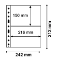 Karta strona A4 Grande 2C na banknoty 216x150 mm przezroczysta Leuchtturm 1 sztuka
