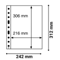 Karta strona A4 Grande 1C na dyplomy 216x306 mm przeźroczyta Leuchtturm 1 sztuka