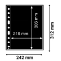 Karta strona A4 Grande 1S dyplomy 216x306 mm przeźroczysta Leuchtturm 1szt