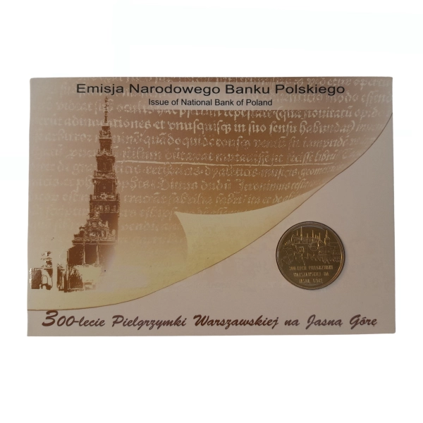 2 złote 2011 NG  kolekcjonerskie  300-lecie Pielgrzymki Warszawskiej w blistrze Nordic Gold