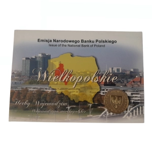 2 złote 2005 NG  kolekcjonerskie  Województwo Wielkopolskie w blistrze Nordic Gold