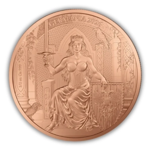 1/2 oz 2026 Germania miedziana moneta