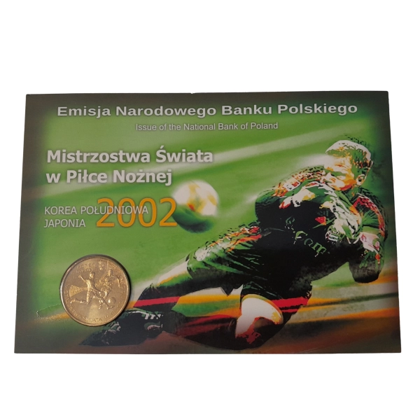 2 złote 2002 NG  kolekcjonerskie  Mistrzostwa Świata w Piłce Nożnej w blistrze Nordic Gold