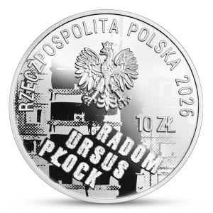 10 zł - 50. rocznica wydarzeń Czerwca ’76 moneta kolekcjonerska RP awers