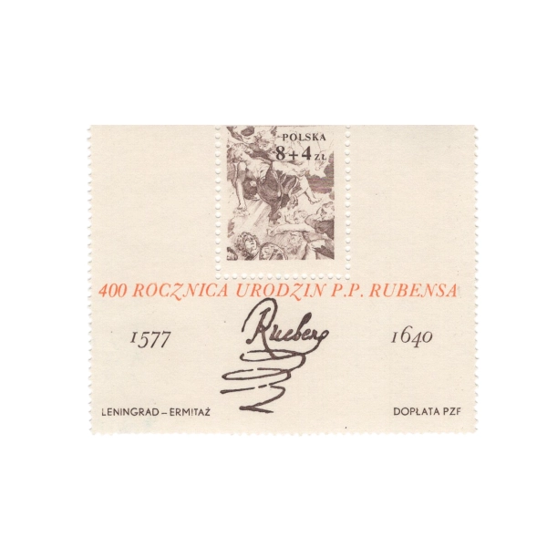 1977 Fi. Blok 100 - 400. rocznica urodzin P. P. Rubensa
