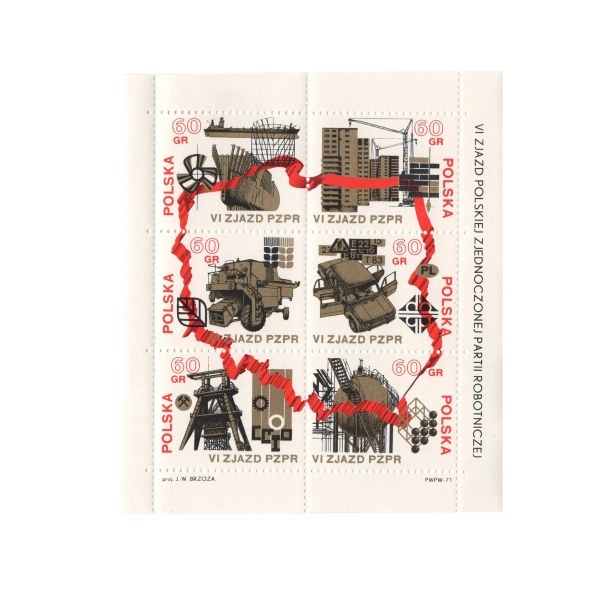 1971 Fi. Blok 87 - VI Zjazd PZPR