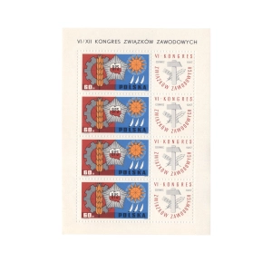 1967 Fi. Blok 48** - Kongres Związków Zawodowych