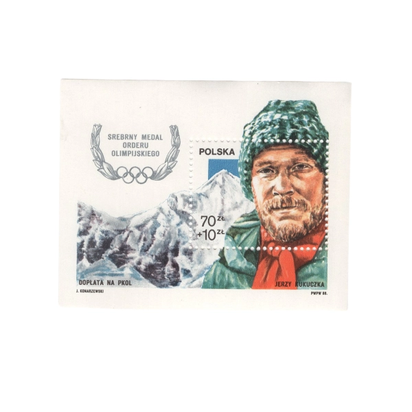 1988 Fi. Blok 136** - Srebrny medal Orderu Olimpijskiego dla Jerzego Kukuczki