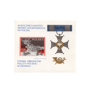 1979 Fi. Blok 109** - 40. rocznica napaści Niemiec hitlerowskich na Polskę