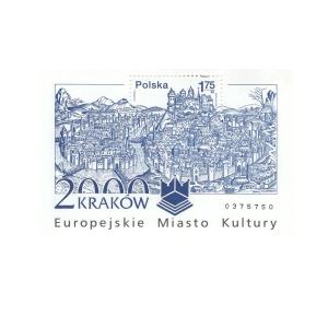 2000 Fi. blok 170B ** Kraków miasto kultury