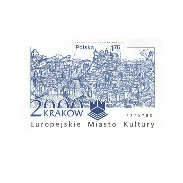 2000 Fi. blok 170B ** Kraków miasto kultury
