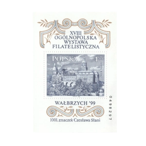 1999 Fi. Blok 166B** - Ogólnopolska Wystawa Filatelistyczna ,,Wałbrzych '99"