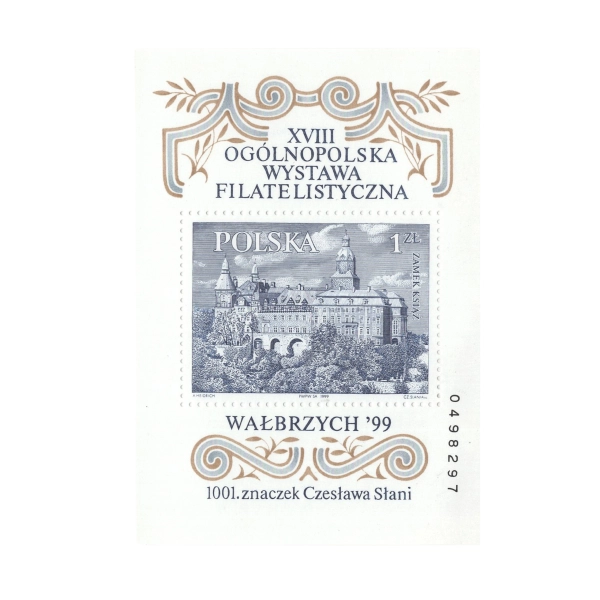 1999 Fi. Blok 166B** - Ogólnopolska Wystawa Filatelistyczna ,,Wałbrzych '99"